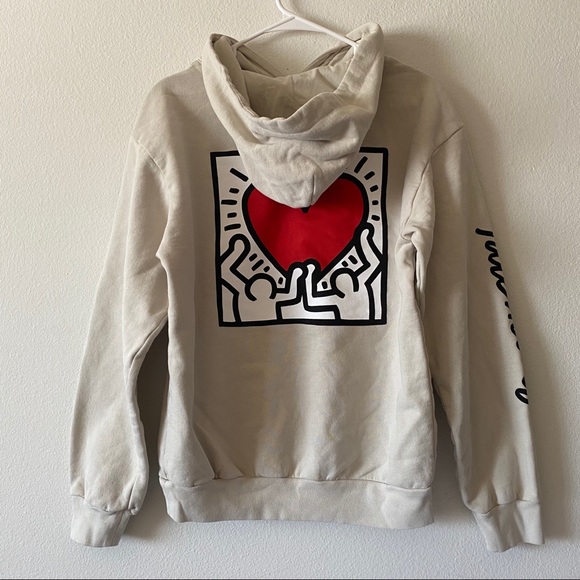TALENTLESS x KIETH HARING MENS BONE HOODIE XS S XL - Picture 8 of 16